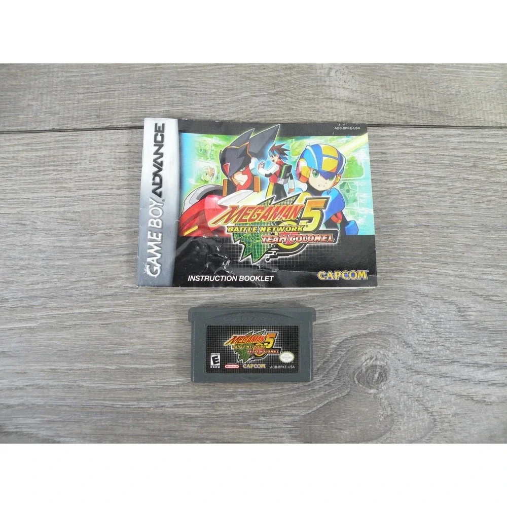 Mega Man Battle Network 5 Team Colonel Game Boy Advance Video Game RPG Strategy